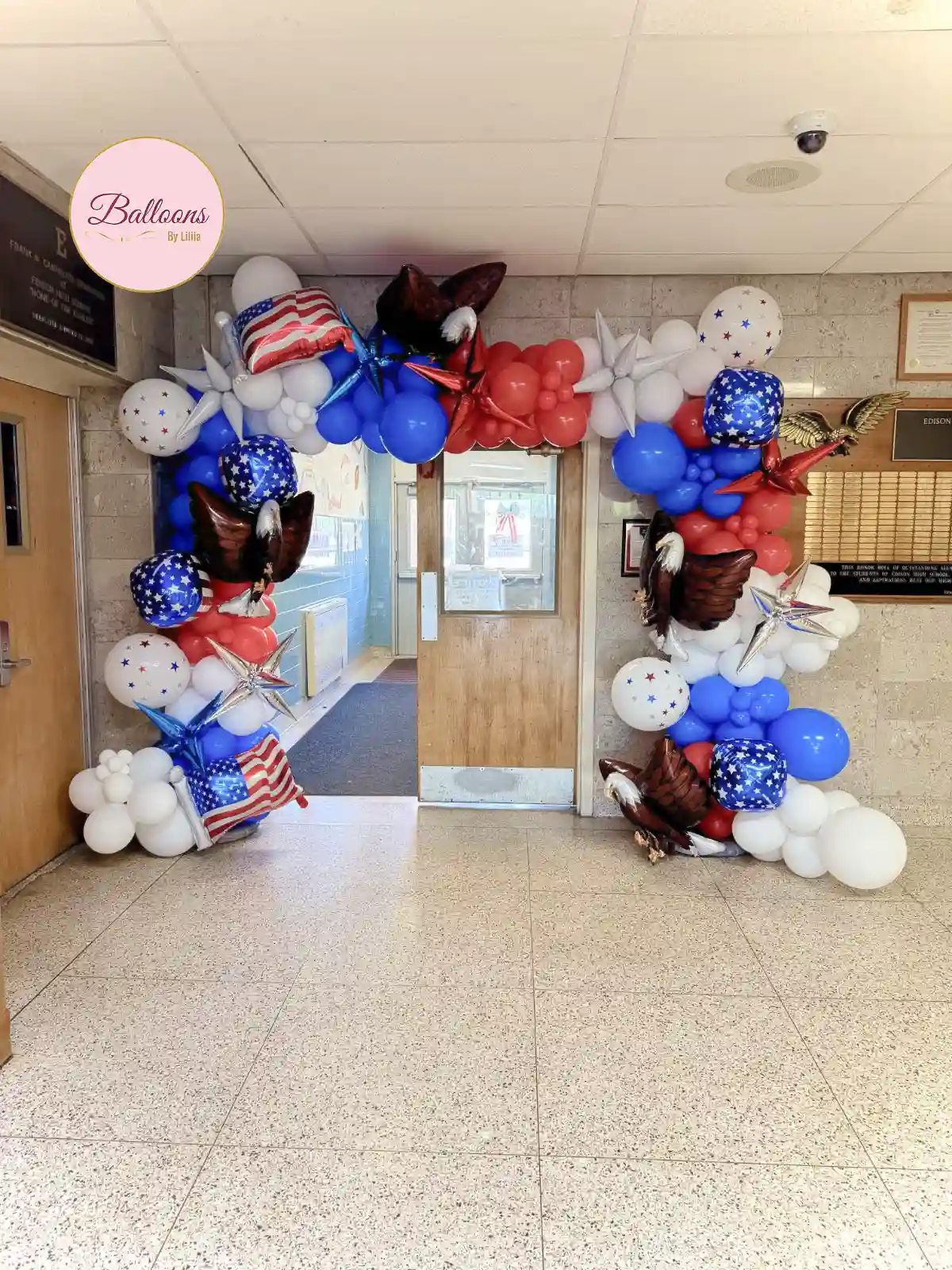 national holiday balloon backdrop in NJ NYC