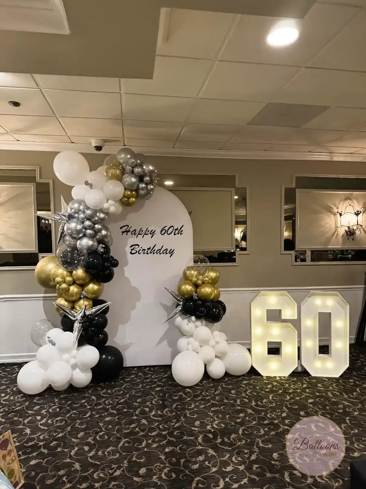 logo balloon display for corporate marketing event