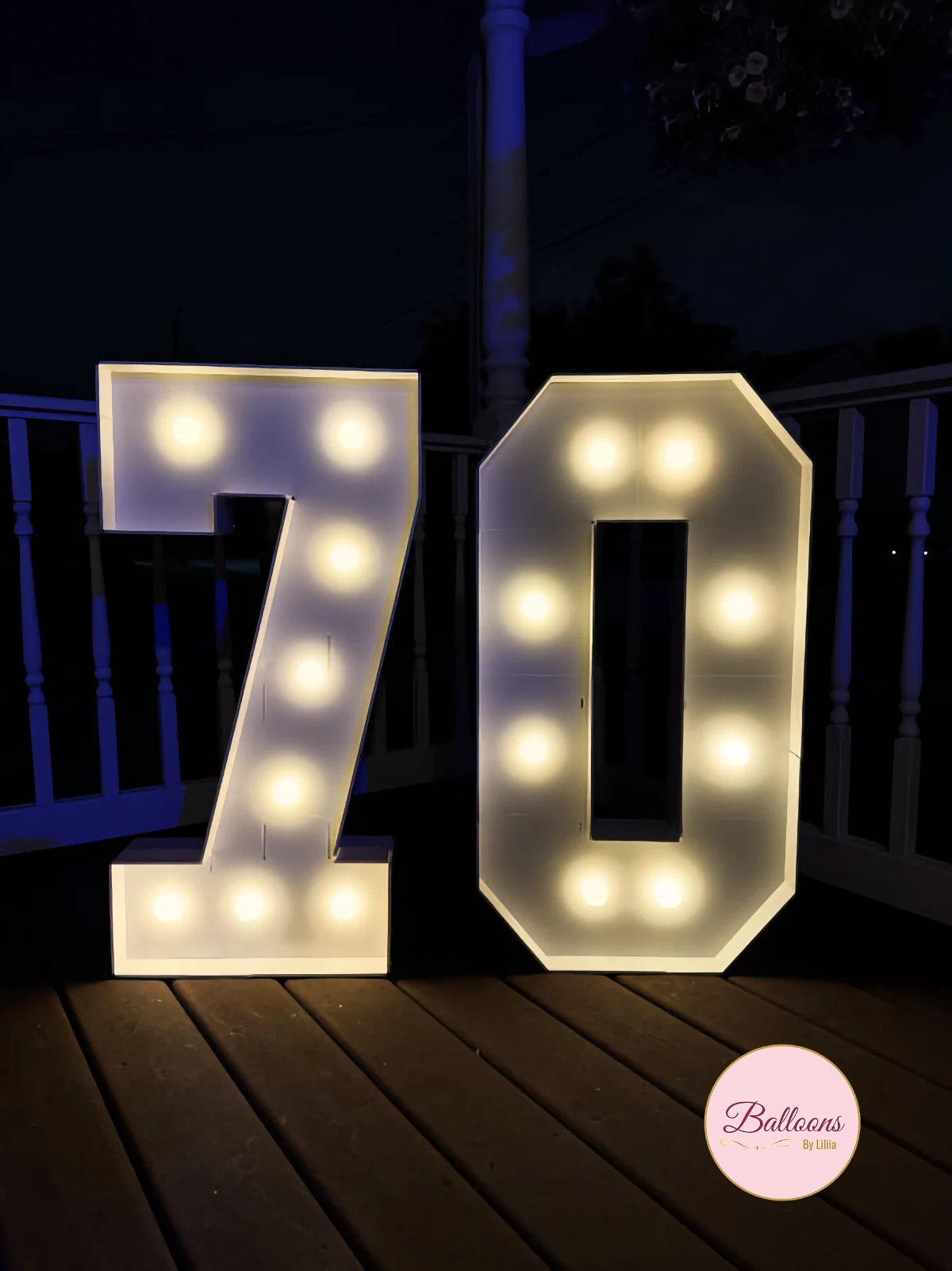 70 Marquee Numbers Delivery Garfield