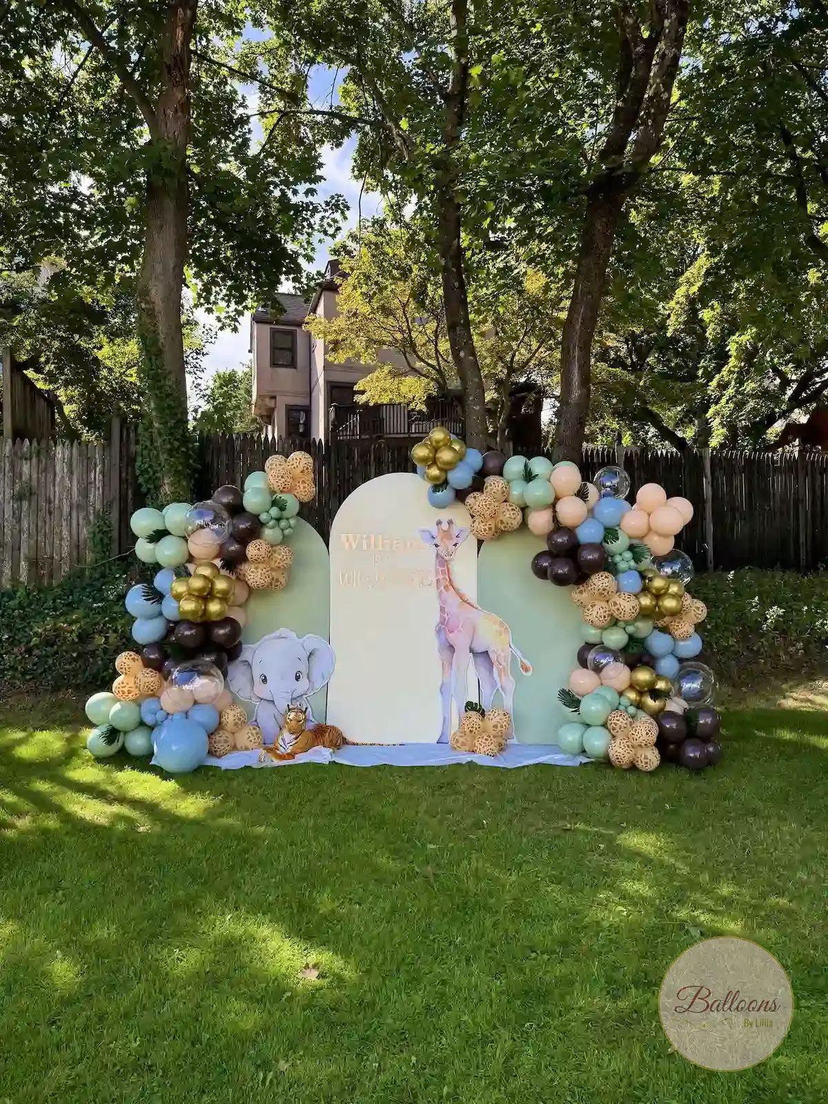 corporate event balloon branding setup NYC