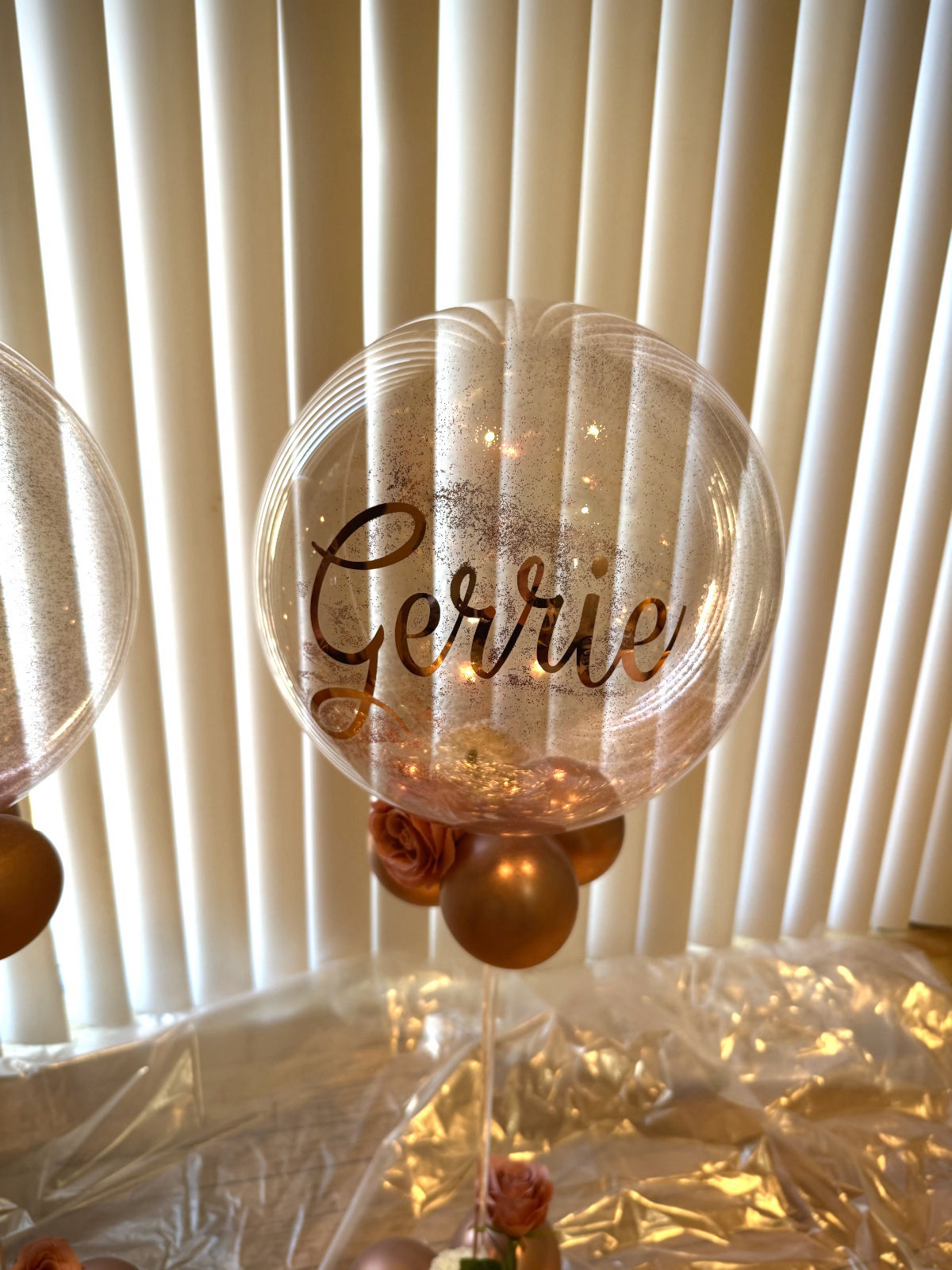 Rose Gold Centerpiece