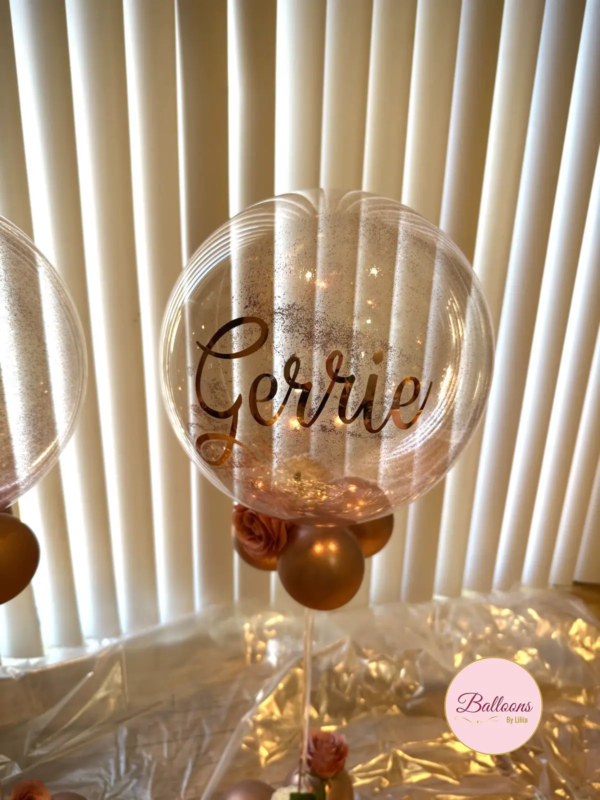 Rose Gold Centerpiece Arrangement Delivery