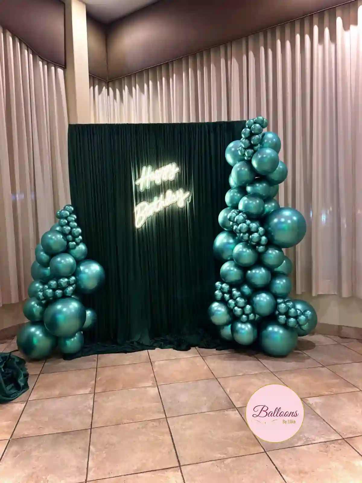 Green Birthday Balloon Garland in NJ