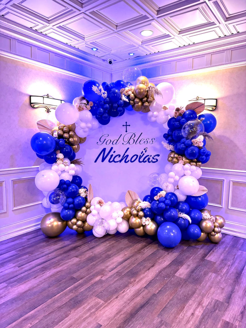 Nicholas Christening Balloon Decor