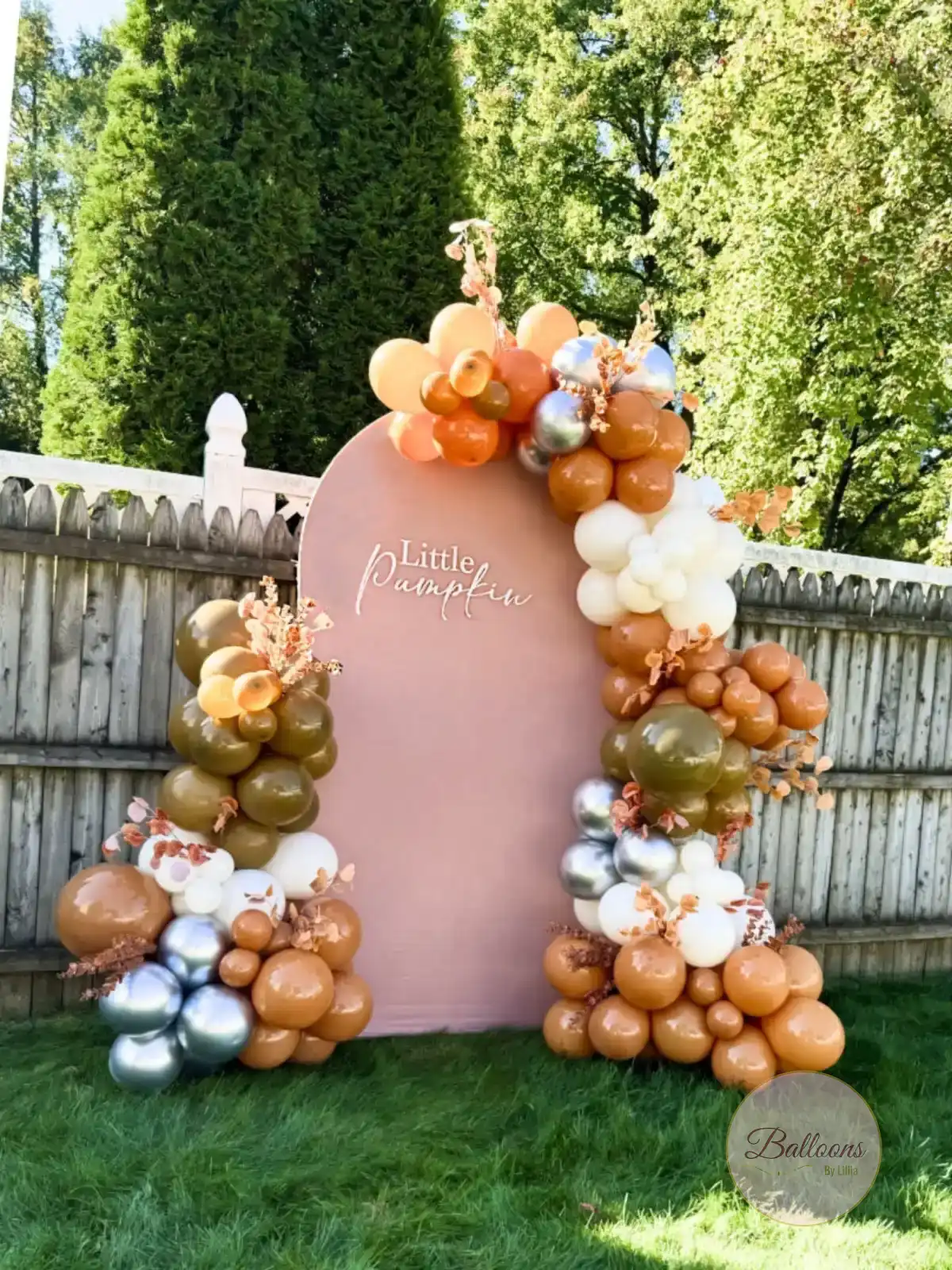little pumpkin balloon decor for boys birthday celebration NYC
