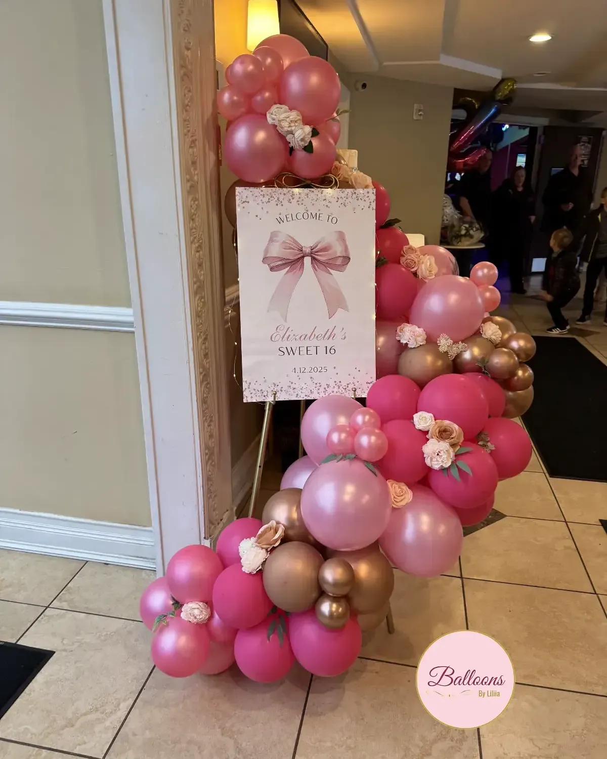 Sweet 16 Balloon Welcome Sign in NJ and NYC